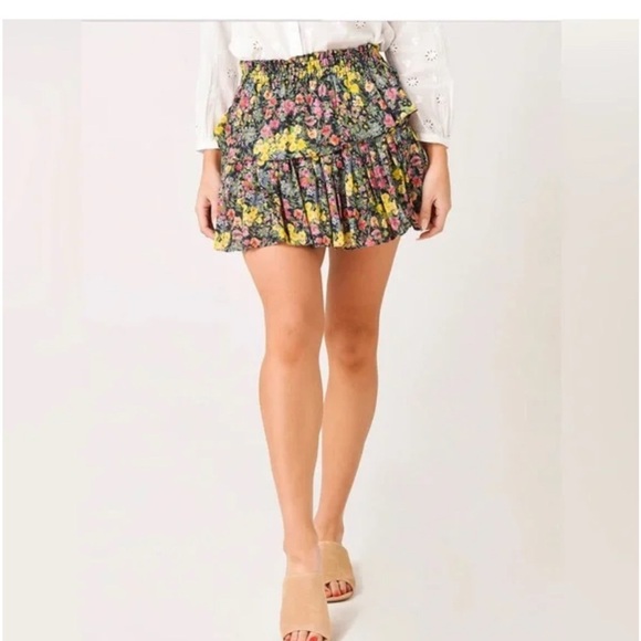 LoveShackFancy Ruffle Mini Skirt - Picture 1 of 6